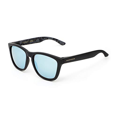 HAWKERS Gafas de sol, Carbon Black Blue Chrome, One Size Unisex-Adult