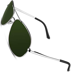 CGID GA03 Prima de aleación Al-Mg duplicadas completas Pilot gafas de sol polarizadas UV400,bisagras de resorte gafas de sol para Hombres Mujeres en oferta