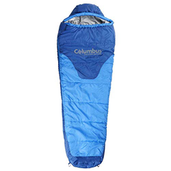 COLUMBUS - Aneto 300 Saco de Dormir Ligero 2 Estaciones Relleno de Fibra Hueca para Niño o Niña. Equipado con Collarín Térmico y Solapa Anti frío. Col precio