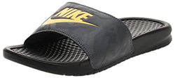 Nike Benassi Just Do It, Sandalia Hombre, Black Laser Orange Iron Grey, 42.5 EU en oferta