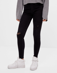 Bershka Jeans Push Up Skinny Mujer 32 Negro precio