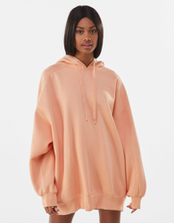Bershka Sudadera Capucha Oversize Mujer S Naranja en oferta