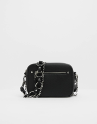 Bershka Bolso Con Cadena Mujer Negro en oferta
