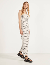 Bershka Mono Largo De Tirantes Mujer M Crudo características