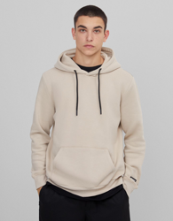 Bershka Sudadera Capucha Hombre Xs Arena en oferta