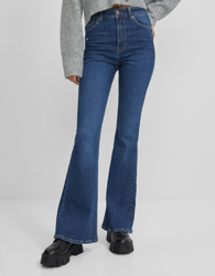 Bershka Jeans Flare Mujer 42 Azul características