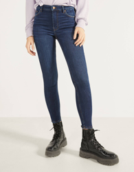 Bershka Jeans Skinny High Waist Mujer 42 Marino características