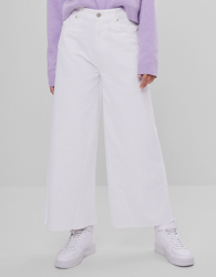 Bershka Jeans Culotte Mujer 38 Blanco características