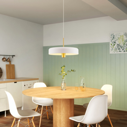 Lucande Filoreta lámpara colgante, 45 cm, blanco en oferta