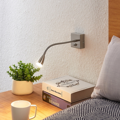 Arcchio Jolka brazo de lectura LED níquel satinado