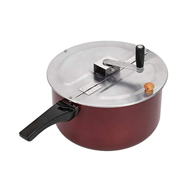 JDH Máquina de Palomitas de maíz Manual, Cocina de Gas/Estufa electromagnética, Olla de Palomitas de maíz esférica de Mariposa Comercial, Palomitas de