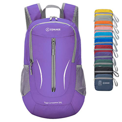 ZOMAKE Mochila Plegable Ligera 25L, Mochilas Pequeñas Compacta para Hombre, Mujer, Viajar, Senderismo, Al Aire Libre(Violet) precio