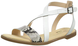 Clarks Bay Rosie, Sandalia con Pulsera Mujer, Gris (Grey Snake Grey Snake), 40 EU características