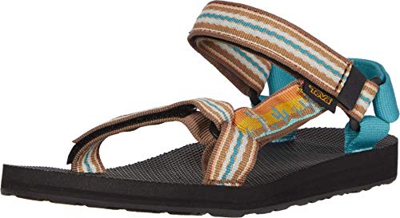 Teva Original Universal, Sandalias de Punta Descubierta para Mujer, Multicolor (Cactus Sunflower Csnf), 39 EU