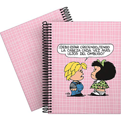 Mafalda 16512612 Colección Mafalda Cuaderno, Cuadriculado 5 Mm, Modelo Belly Button, A5 en oferta