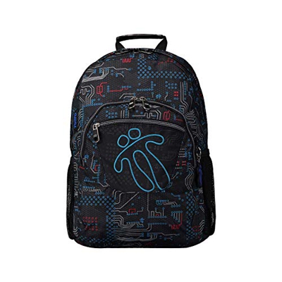 Totto-Mochila Escolar Adaptable a Carro Estampado Circuit - Acuareles