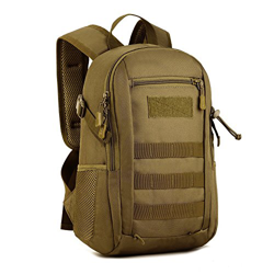 Huntvp 12L Mochila de Asalto Militar Táctical Molle Bolsa Bandolera para Senderismo Caza Camping - Color Marrón precio