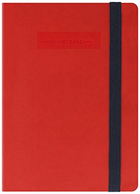Legami mynot00 cuaderno, 9.5 x 13.5 cm, color rojo 9.5 x 13.5 cm