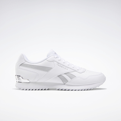 Reebok Royal Glide Ripple Clip White/Silver Metallic/White