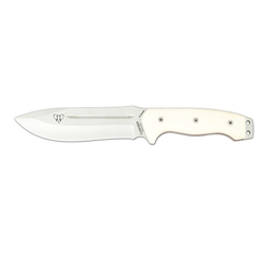 Cuchillo de supervivencia con funda Cudeman 126-B Spartan con mango micarta blanco y funda, uso deportivo, herramienta de camping para pesca, caza, ac en oferta