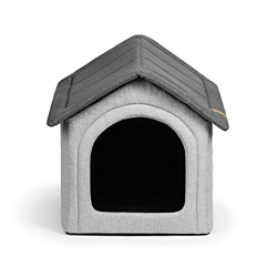 R Exproduct Home Premium - Caseta para Perros, casa para Animales, Plegable, Resistente al Agua, Resistente a los arañazos, Color Gris, XXL (55 x 60 x precio