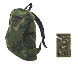 Club Nautico Pack Mochila y Monedero Camuflaje Militar, 2 artículos en oferta