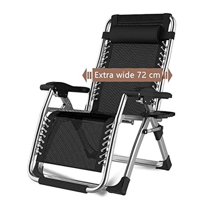 DQCHAIR Sillas Plegables Sillas reclinables de tumbonas para tumbonas para la Playa Patio Jardín Acampar Al Aire Libre Portátil Home Lounge Chair Sopo