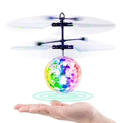 Betheaces Bolas Voladoras, RC Helicopteros Teledirigidos con Luces LED Brillantes, Juguete Volador Mini Dron Juguete para Niños 3 4 5 6 7 8 9 10 11 12 precio