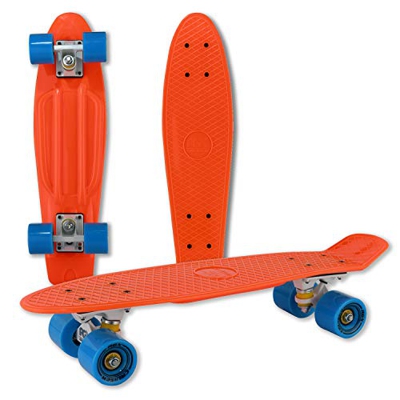 WELLIFE RGX - Monopatín Mini Cruiser completo Skate Board para niños jóvenes adultos principiantes 22" Ruedas de PU Tabla de plástico reforzado Rodami