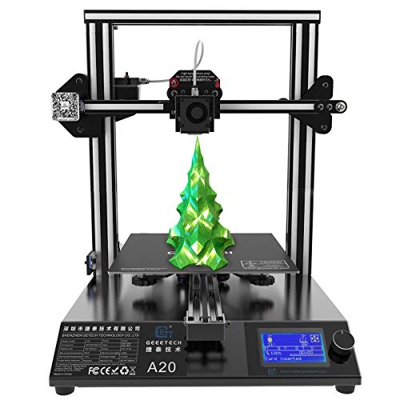 GEEETECH Impresora 3D A20 Prusa I3, fácil montaje y alta precisión de impresión, tablero de control de código abierto, tamaño 250 x 250 x 250 mm