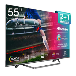 Hisense ULED 2020 55U71QF - Smart TV 55" Resolución 4K, Quantum Dot, FALD, Dolby Vision, Dolby Atmos, Vidaa U 4.0 con IA, Alexa Built-in en oferta
