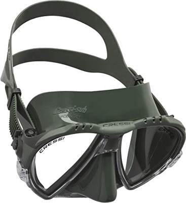 Cressi Matrix Mask - Máscara de Buceo y Snorkeling, Unisex Adulto, Verde/Verde