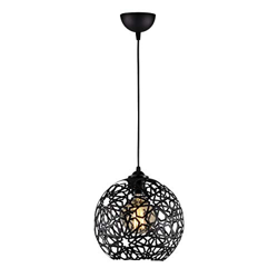 Homemania Seljuk - Lámpara de Techo (Metal, 25 x 25 x 119 cm, 3 Bombillas E27, máx. 100 W) en oferta