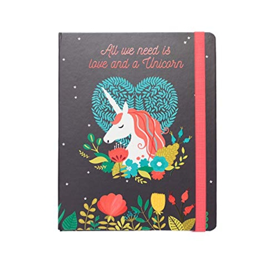 Grupo Erik Editores Premium Spine Wire-O - Notebook, diseño Unicorn, 16.5 x 20 cm