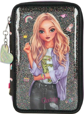 Depesche 3 Compartments Pencil Case TopModel Girlz Club (11211)