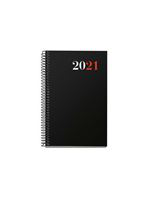 Agenda anual 2021 Miquelrius activa semana vista city negro catalán precio