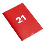 Agenda Octagon 2021 A6 mes visto rojo