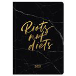 Agenda anual 2021 Tenues midi booklet GlamLine Riots not diets características