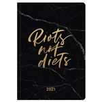 Agenda anual 2021 Tenues midi booklet GlamLine Riots not diets