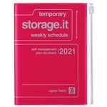 Agenda Marks 2020/21 A6 Storage.it rosa neon