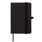 Agenda anual 2021 Finocam A7 semana vista textura negro
