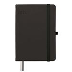 Agenda anual 2021 Finocam A6 semana vista textura negro en oferta