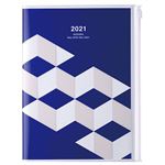 Agenda Marks 2020/21 A5 Cubos azul