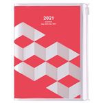 Agenda Marks 2020/21 A6 Cubos rosa