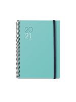 Agenda anual 2021 Miquelrius plus semana vista urban turquesa
