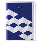 Agenda Marks 2020/21 A6 Cubos azul precio