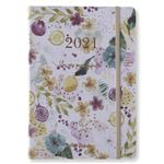 Agenda anual 2021 Petite Mafalda semana vista flores