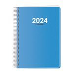 Agenda anual Dohe 2019 Espiral Día por página Metrópoli Azul