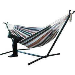 SHUAI Hamaca Doble, Hamacas Colgantes Jardin al Aire Libre Cama Portátil de Lona con Cuerdas para Acampar Capacidad de 200kg, para Jardín Patio Traser precio