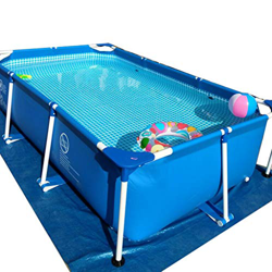 Gran Piscina con Soportes de Familia por Encima de Tierra de la Piscina de los niños y los Adultos Pueden Nadar y Cubierta de Suelo Libre de Tela y Pi en oferta